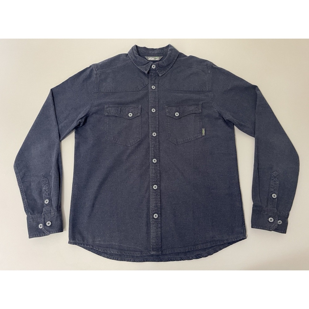 Stio Men's Junction Midweight Flannel Shirt Long Sleeve Men's M